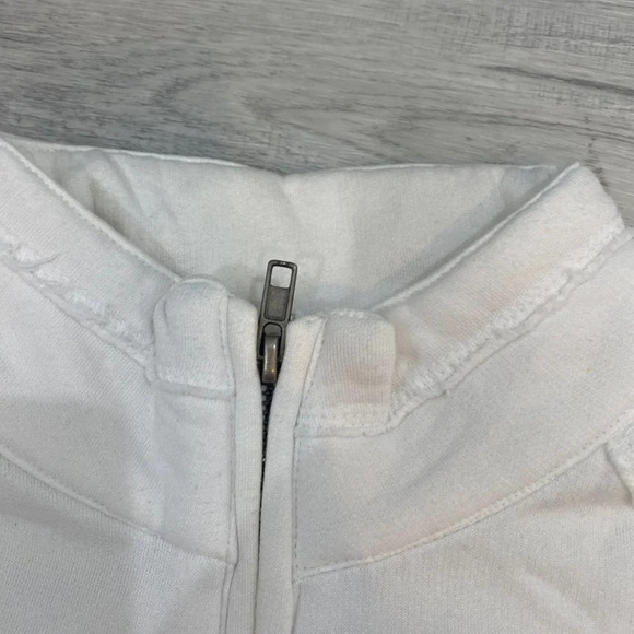 Vintage Baseball Anaheim ANGELS White 1/4 Zip Pullover Sweater Size M - Picture 12 of 16